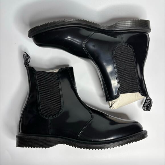 Dr. Martens Flora Women's Smooth Leather Chelsea Boots in Black - Picture 8 of 11